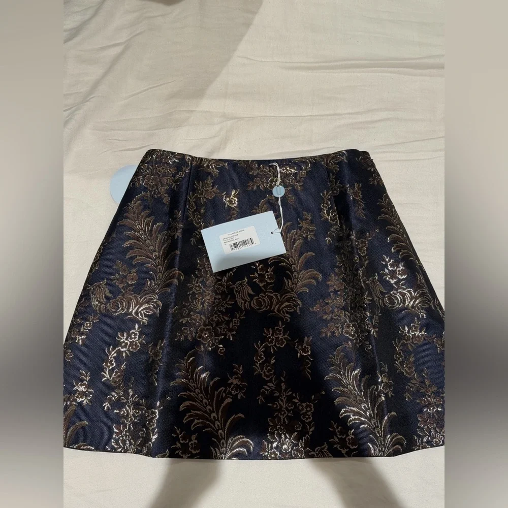 Hill House Hallie Skirt in Bird Brocade - Picture 2 of 4
